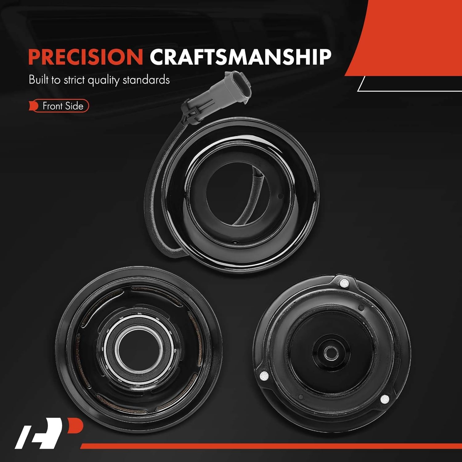 A-Premium Air Conditioner AC Compressor Clutch Kit Compatible with Chevrolet Silverado 2500 HD Classic, Express 1500 2500 3500 4500 & GMC Sierra 2500 3500 HD, Savana 1500 2500 3500 4500