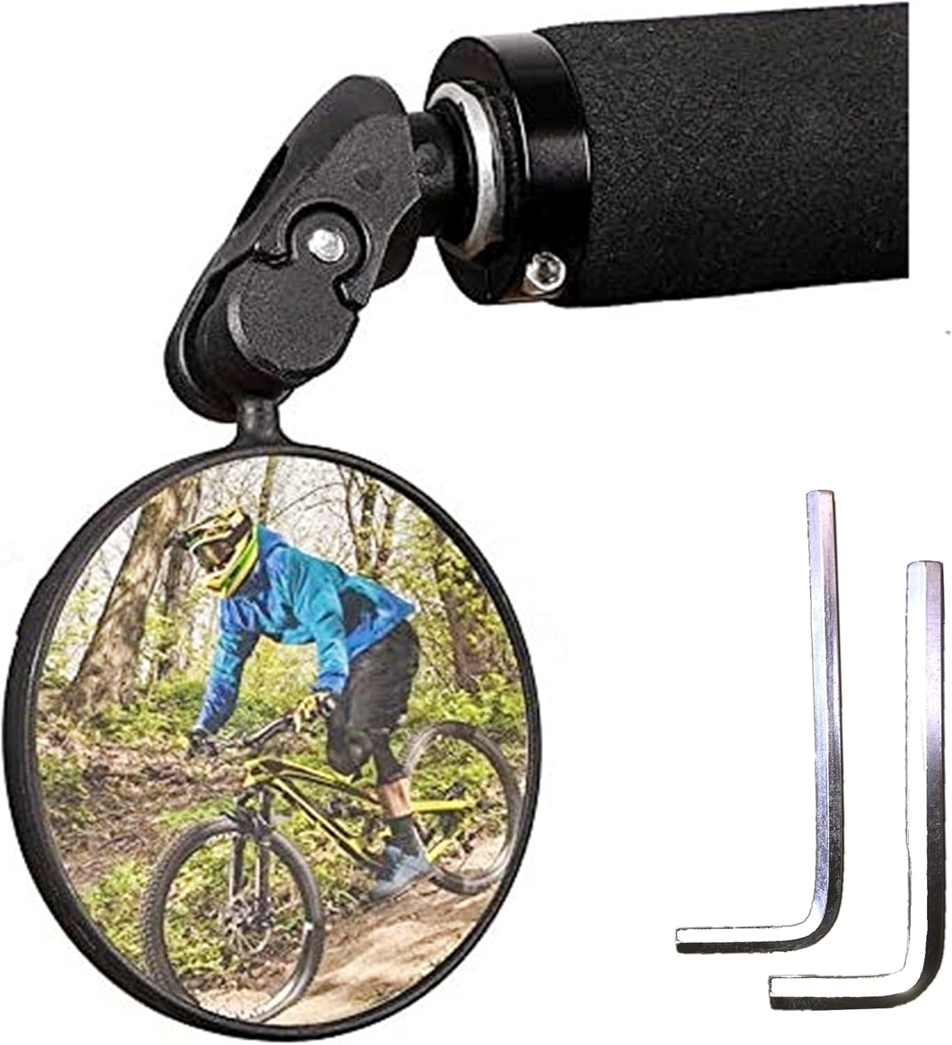 TANNOZHE Bike Mirror for Bar End,Bicycle Mirror Handlebar,Flexible Bike