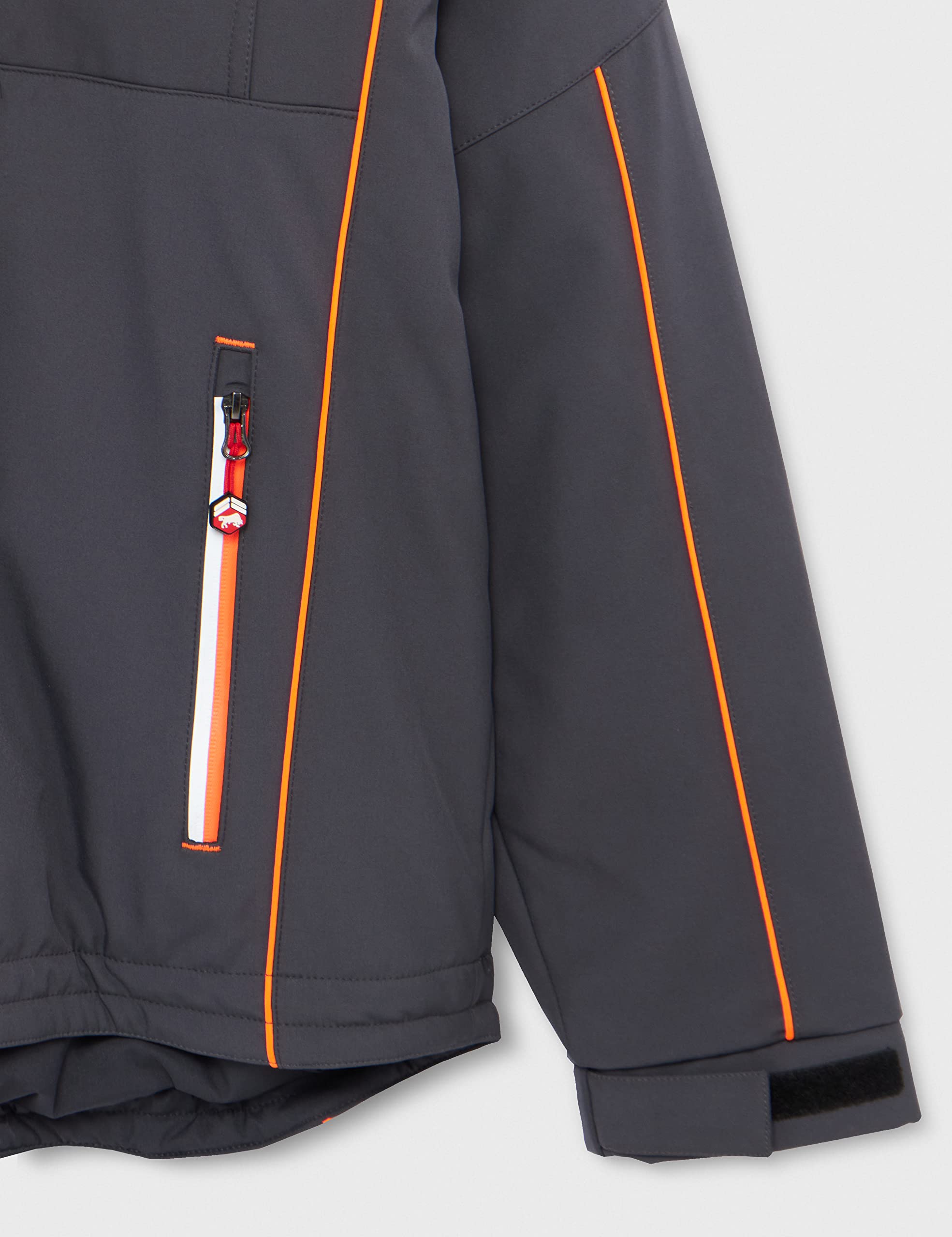 Bullstar Thermo-Softshelljacke ULTRA (Farbe grau, Größe XXL, Funktionsjacke für jedes Wetter, mit Kaputze, Arbeitskleidung) 9342-0-400-XXL