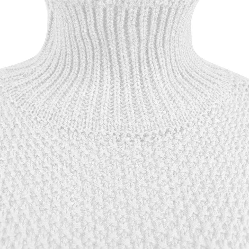 Grobstrick-Pullover Langarm Pullover-Strickoberteil Damen-Rollkragenpullover Basic Langarm Strickpullover Pullover Rollkragenpullover Wolle Kaschmir Pullover Solid Pullover Pullover