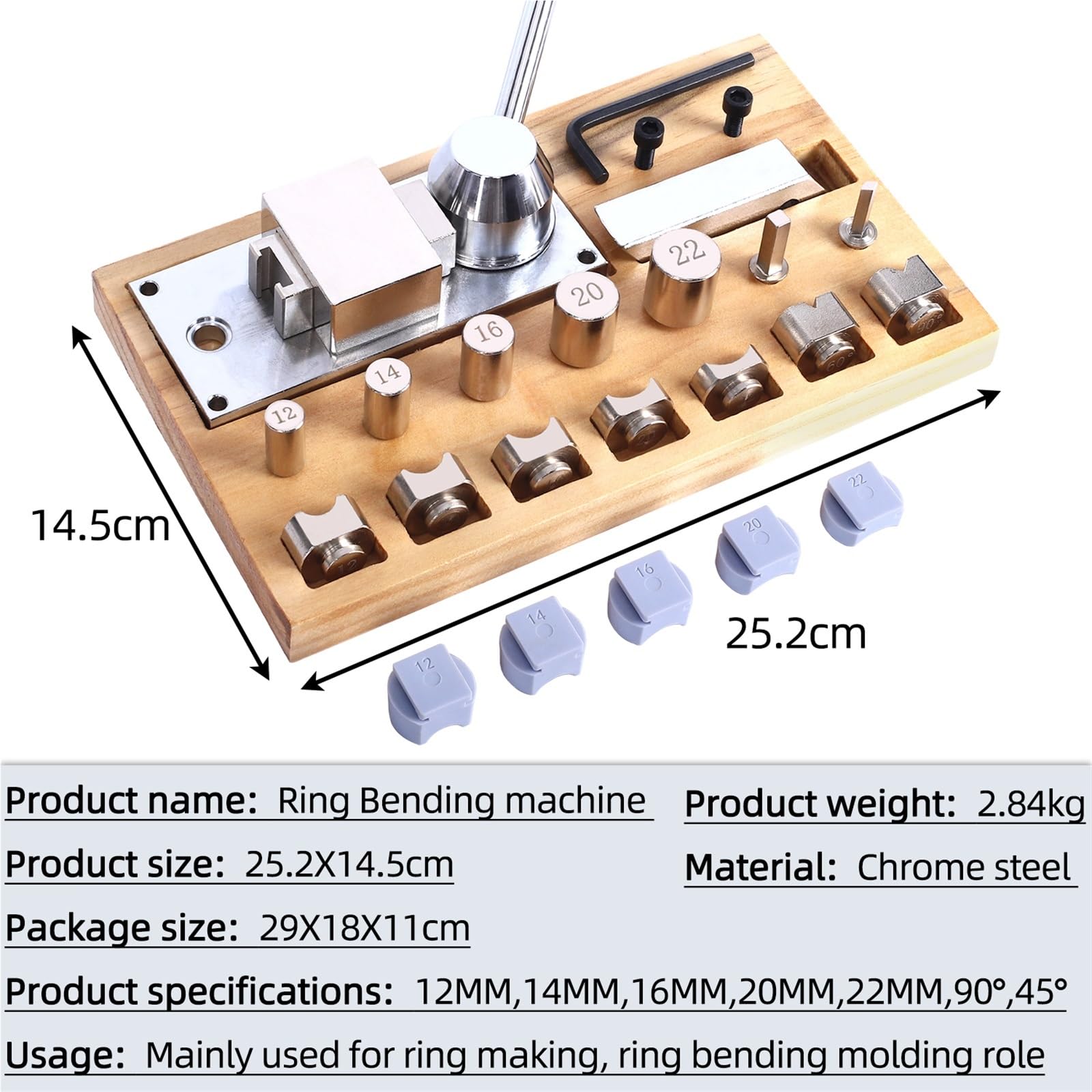 Herramienta Para Doblar Anillos Máquina dobladora de anillos for pendientes, oro, plata y cobre, for formar, mini laminadora, herramienta for reparar joyas