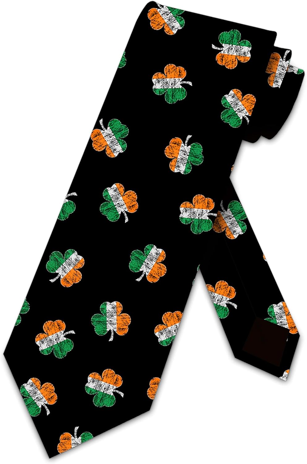Three Rooker St. Patrick's Day Ties Mens Irish Clover Necktie