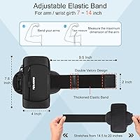 Vista 5 de Soporte de teléfono para correr, banda de brazo de gran capacidad para teléfono para correr y caminar, soporte ligero para teléfono celular