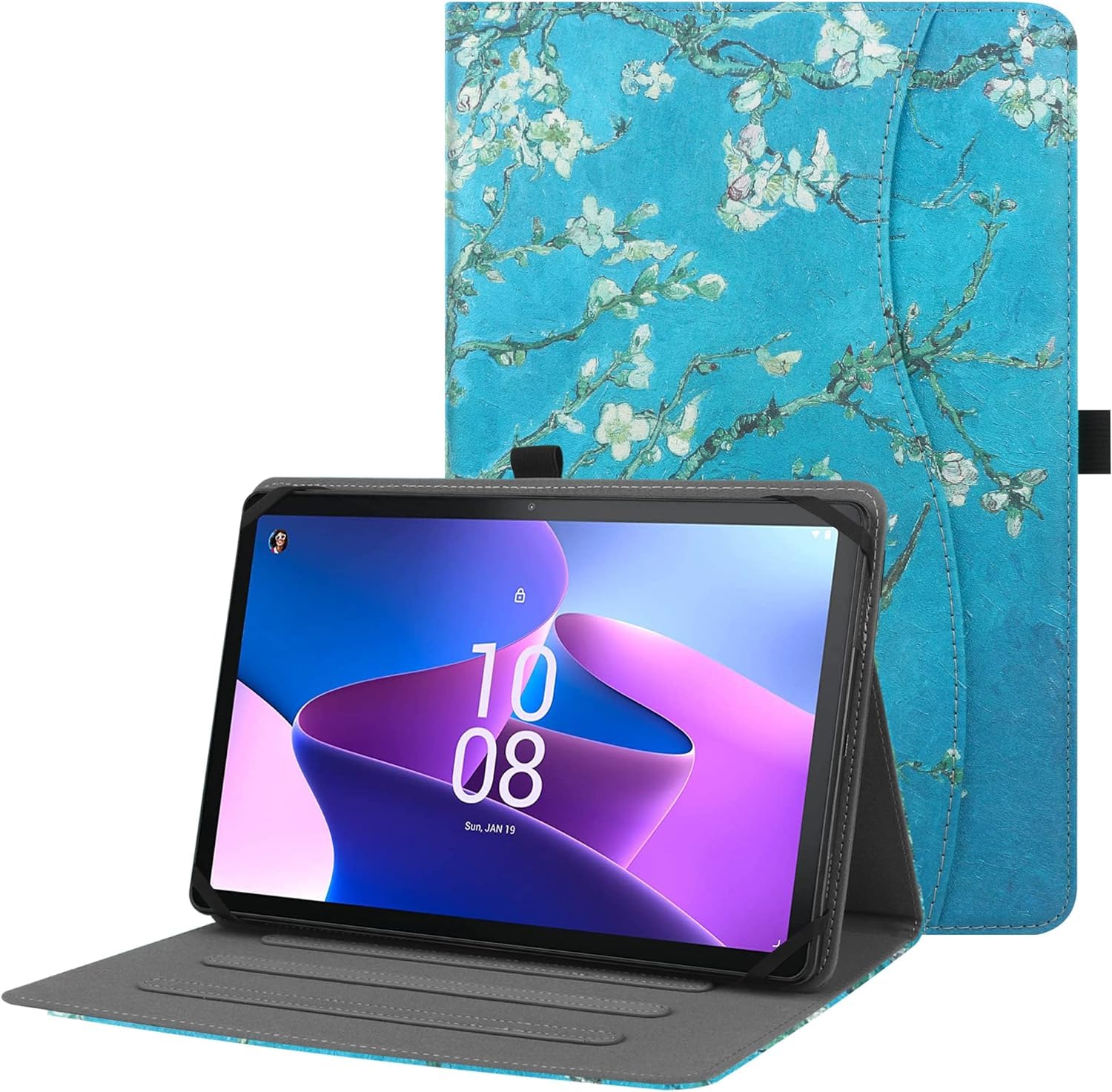 Case For FEONAL D126 11-inch Tablet Case 360 Degree Rotation Multi Viewing Angels Pu
