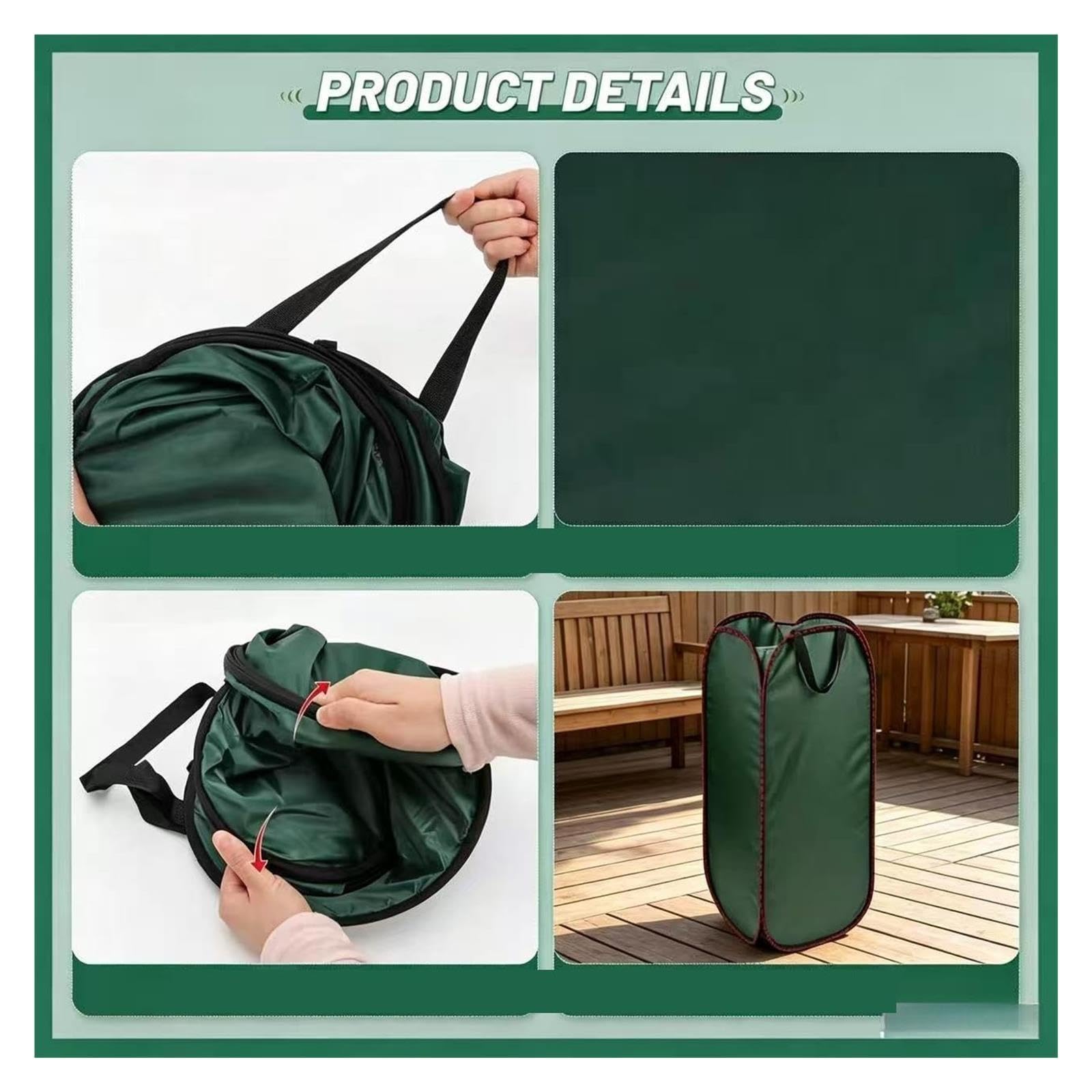 2pcs Foldable Pop-up Leaf Bags Für Garten