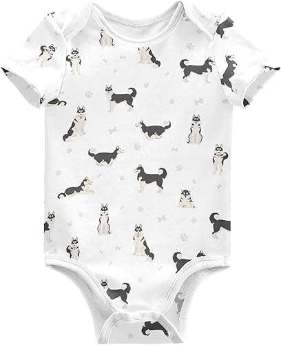 Miniatura 21 de vvfelixl Trajes de bebé lindos conjuntos de cachorros de manga corta de algodón ropa de bebé para niños niñas 0-24 meses