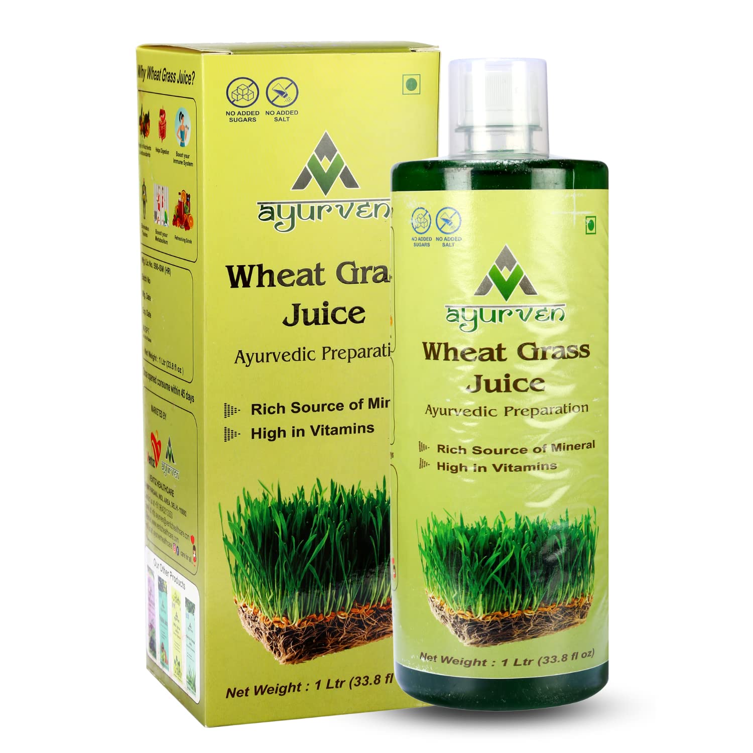 Buy Ventiz Wheatgrass Juice Natural Detoxifier for Healthy Liver