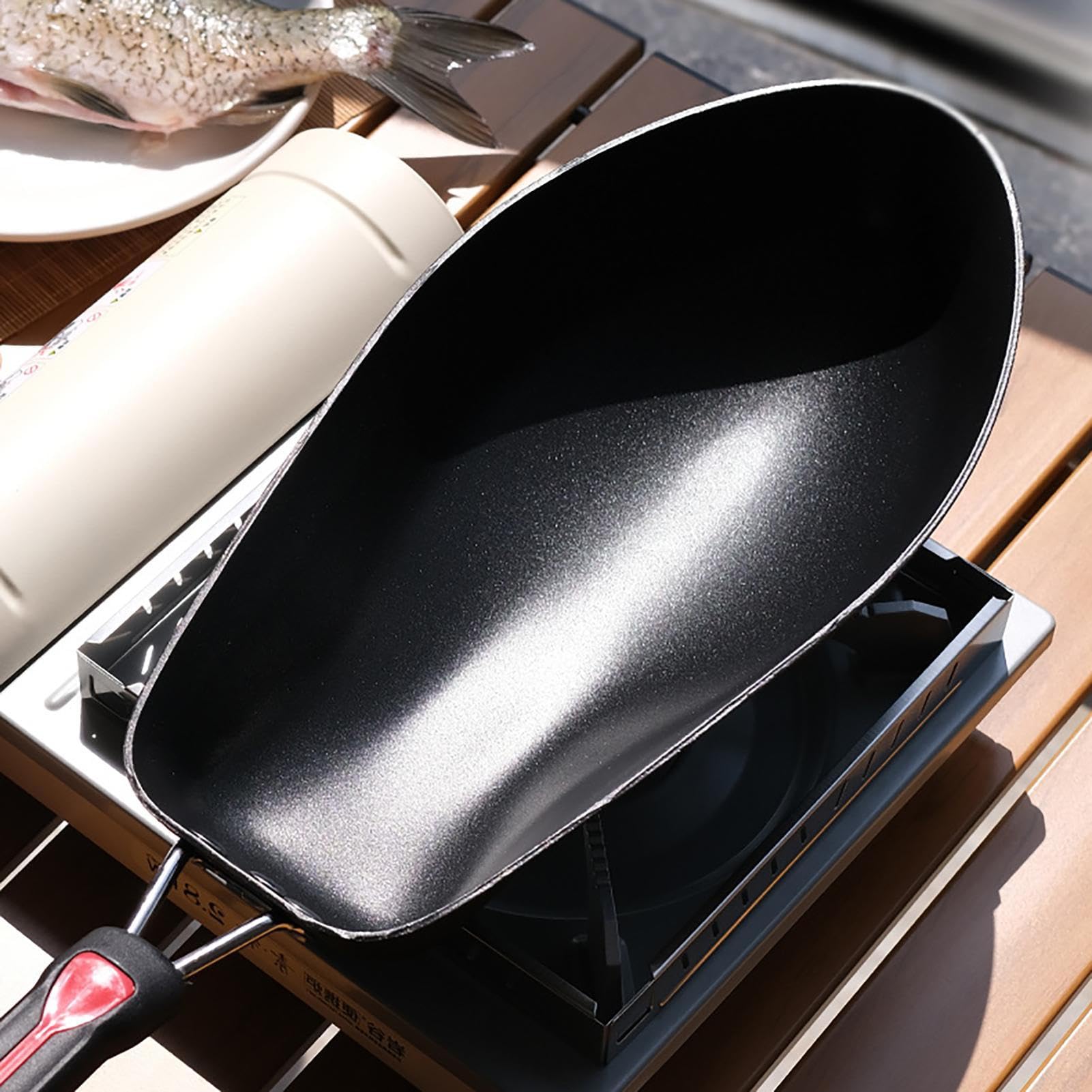 Bratpfanne oval – Aluminium + Antihaftbeschichtung | Bratpfannen für die