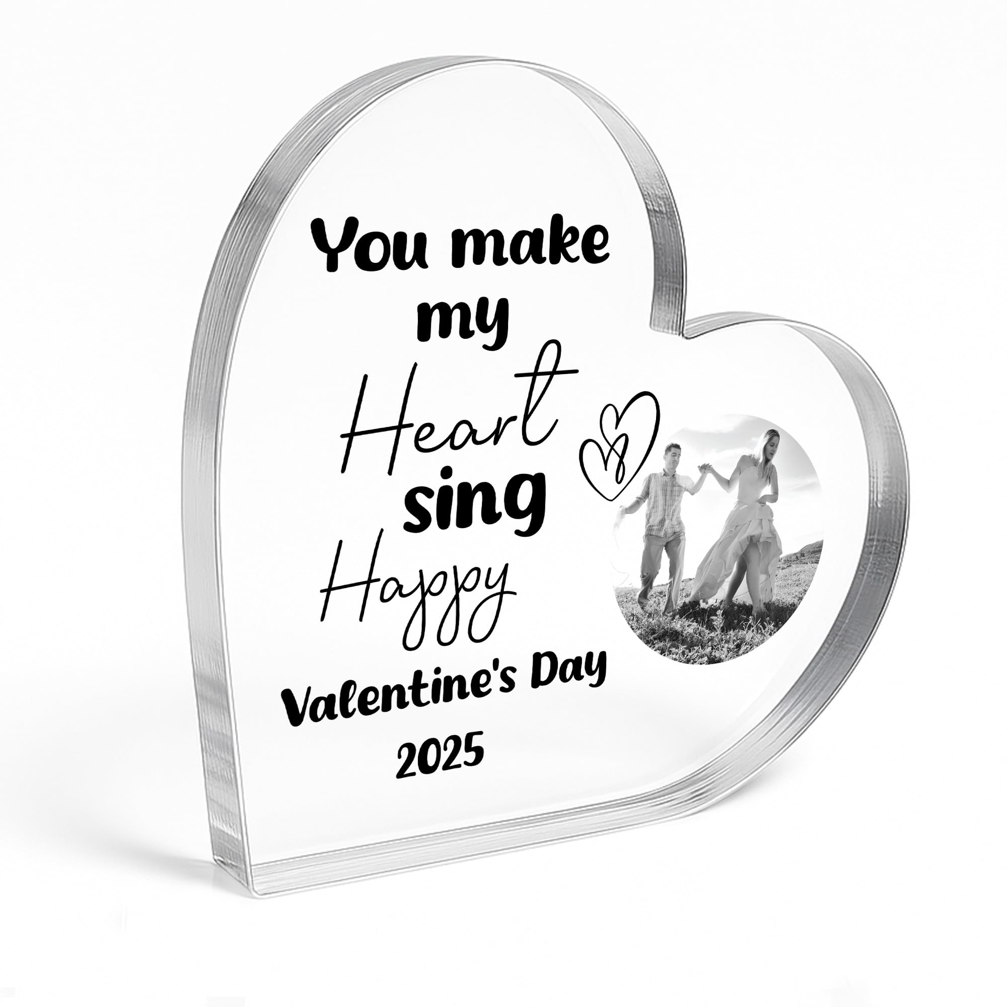 Red Ocean Personalised Photo Plaque Valentines Day Gift For Him Her Valentines Gift For Husband Wife Boyfriend Girlfriend Romantic Gift For Couple Keepsake