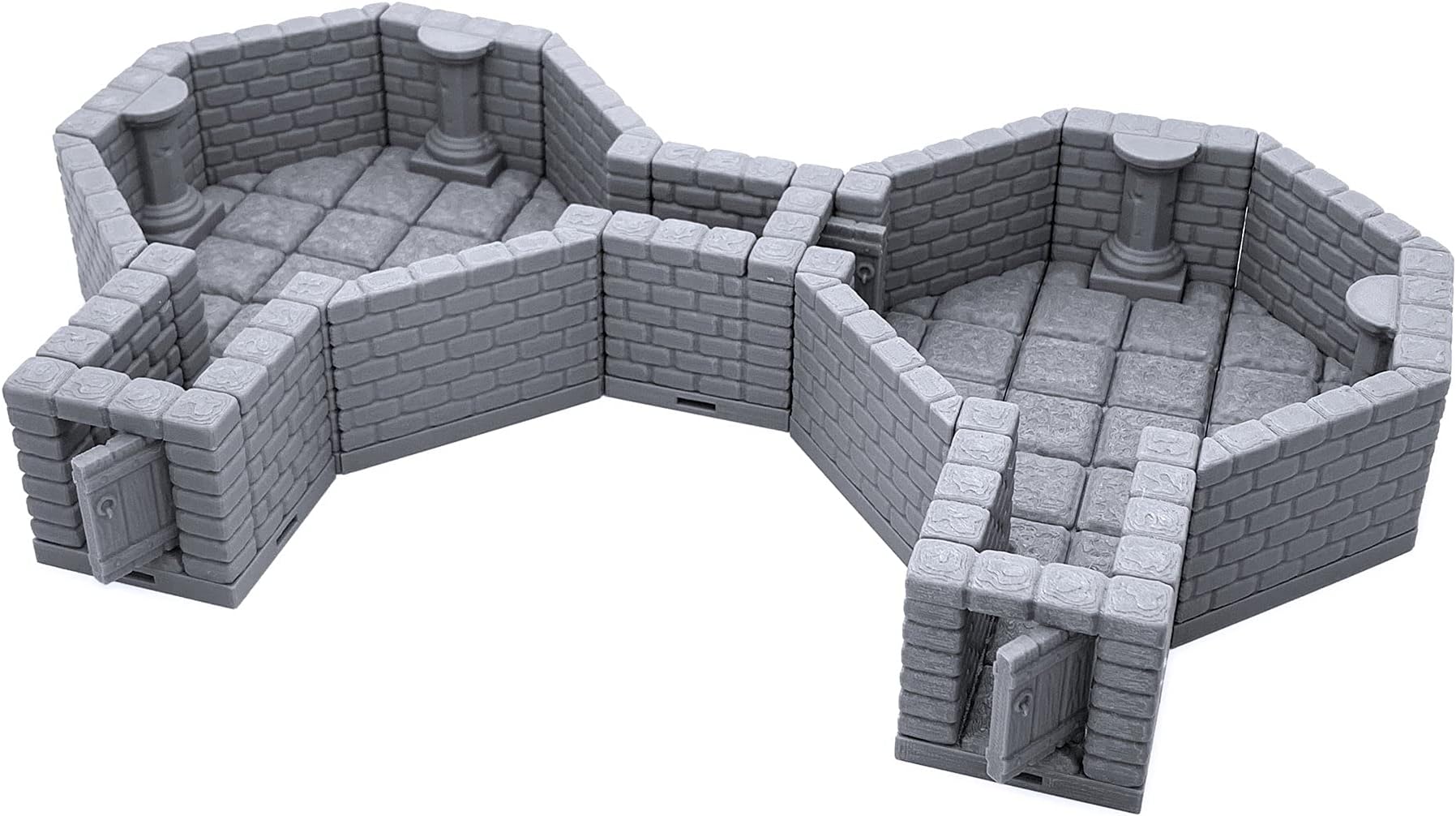 EnderToys Connecting Barricade Wall Set, Terrain Scenery for