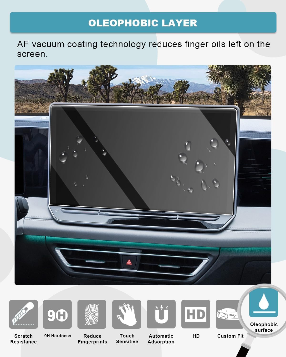 CDEFG Kompatibel mit VW ID.3 ID.4 ID.5 ID.Buzz/Cupra Born 2024 2025 2026 12,9 Zoll Navigation + 5,3 Zoll Digital Cockpit Tempered Glas Schutzfolie Displayschutzfolie id3 id4 id5 Zubehör 2 Stück