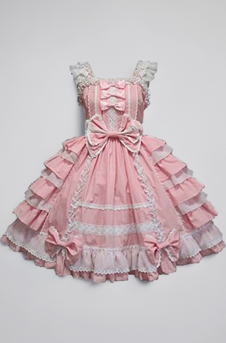 Girls Sweet Lolita Dress Princess Lace Court Skirts Cosplay Costumes