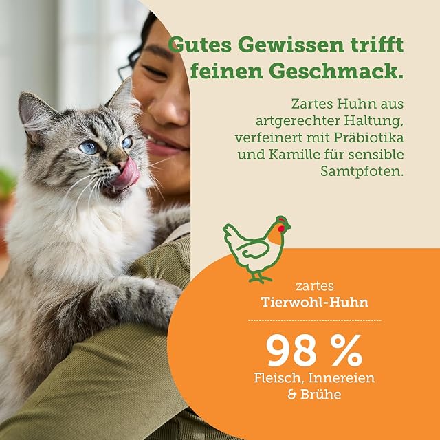 Foto 3 de 5 de MERA Cats Nature Sensitive - Comida húmeda para Gatos, 12 x 85 g, monoproteína, sin azúcar ni Cereales…