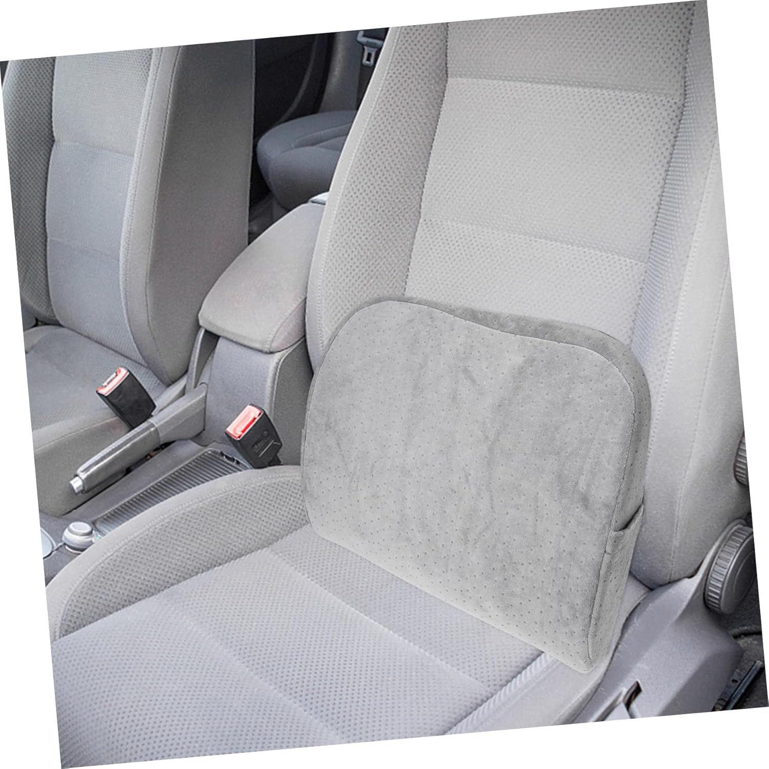 Healifty Memory Foam Lumbar Support Pillow for Car Seats and Office Chairs Breathable Comfortable Waist Cushion with Soft Texture Fit for Lower and Posture Correction