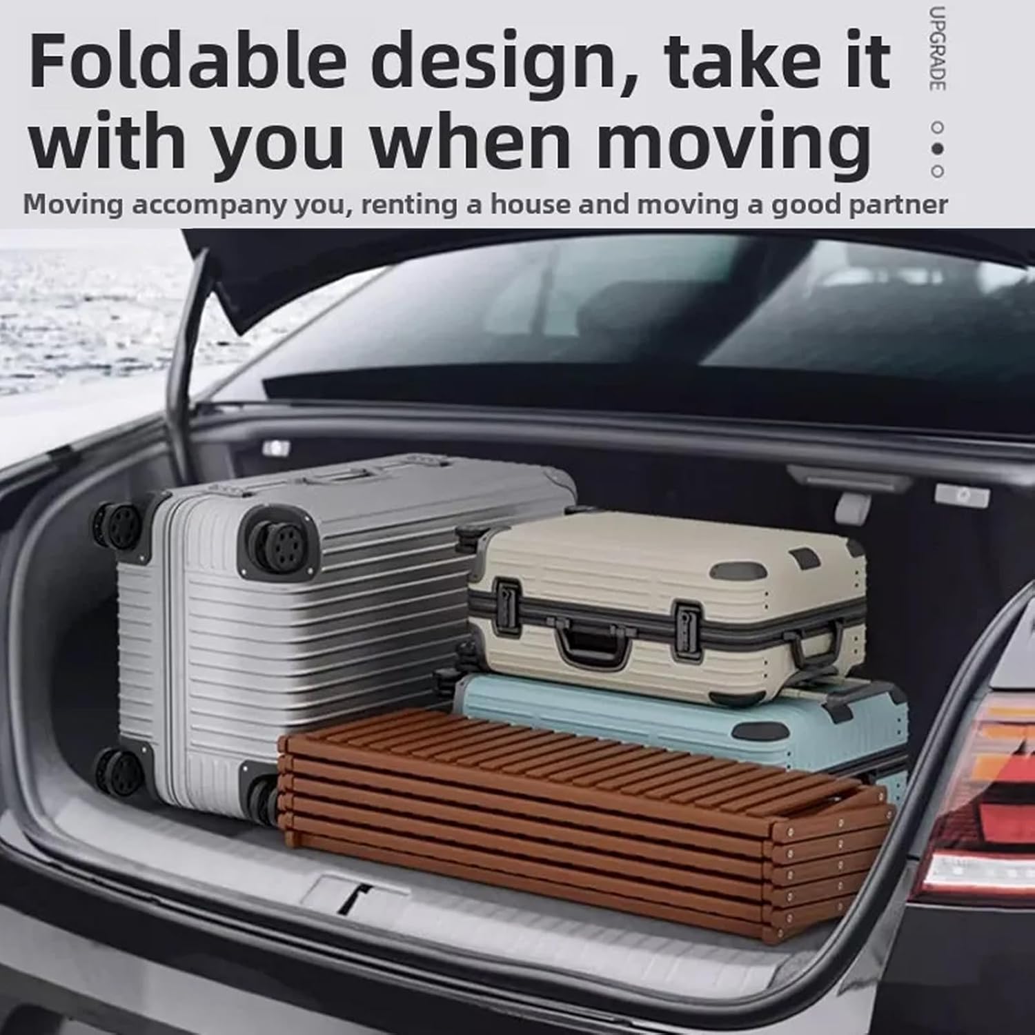 Bamboo Shoe Rack,Portable Folding Shoe Storage Rack,Without Installation Small Shoe Rack Perfect for Corridors, Bedrooms and Small Spaces,5 Layer,L: 50cm/19.7in