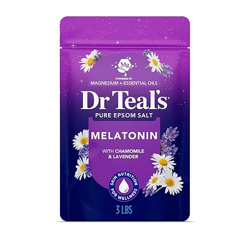 Dr Teal's Epsom Salt Magnesium Soak, Sleep Blend with Melatonin,