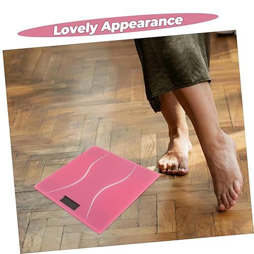 Miniatura 7 de Uonlytech Báscula de peso corporal digital inteligente recargable con sensor de alta precisión, báscula de baño compacta y ligera para el hogar y el