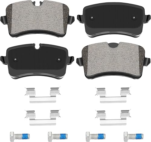 HYFTJYZ Pastillas de freno delanteras de cerámica compatibles con Mercedes-Benz C250C300C350CLS400E250E300E350E400E550SLC300SLK250SLK300SLK350,