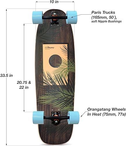 Miniatura 7 de Loaded Boards Omakase Bamboo Longboard - Monopatín completo