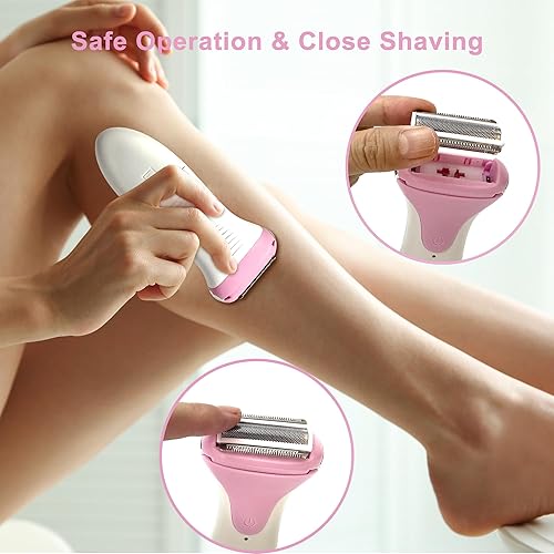 Miniatura 6 de Electric Razor for Women,Electric Shaver,Lady Shaver for Pubic Hair,Women's Wet & Dry Leg Shaver,Cordless Foil Shaver,Bikini Trimmer,Painless Body