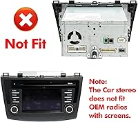 Vista 2 de 9 inches Android 10 Double Din Car Stereo for Mazda 3 2010, 2011, 2012, 2013 IPS Touchscreen Screen Car Radio with Carplay & Android Auto Support