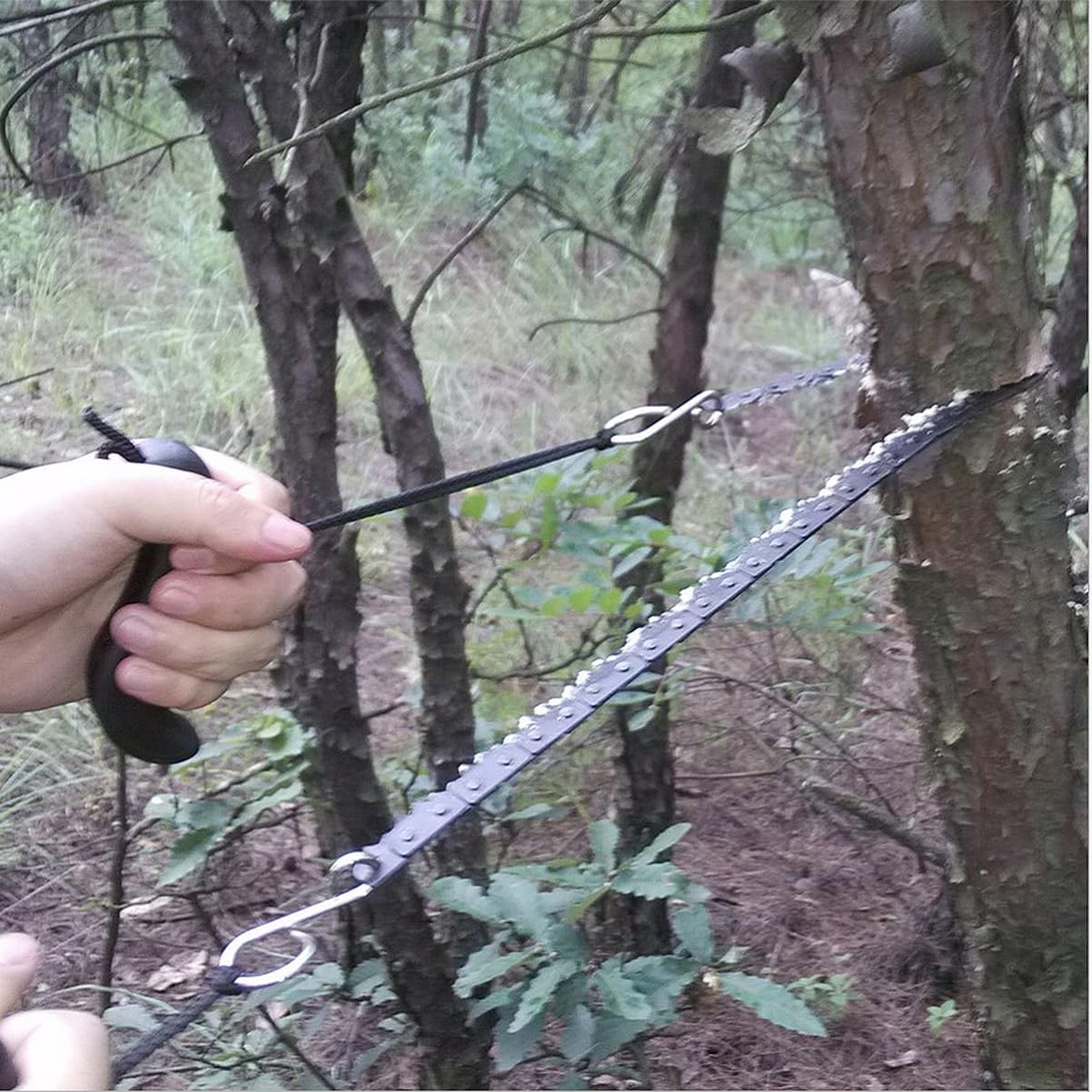 BESPORTBLE Outdoor Handheld Pocket for Garden Logging Lightweight and Compact Wire Saw Red Handle for Camping Hiking and Survival Use
