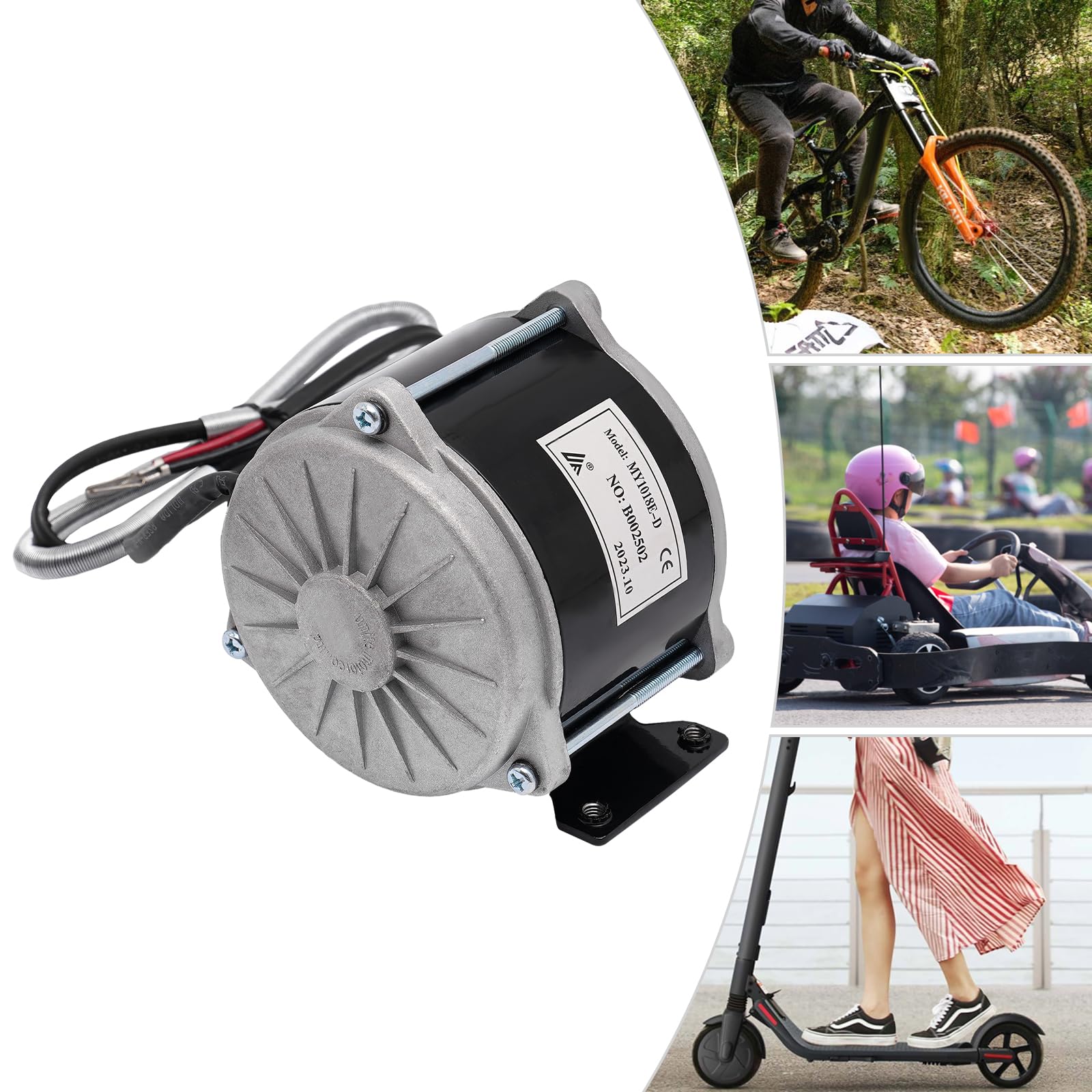 Silnik przekładniowy 500 W, trwały silnik przekładniowy, prędkość obrotowa 1700 obr./min, do motorowerów i skuterów