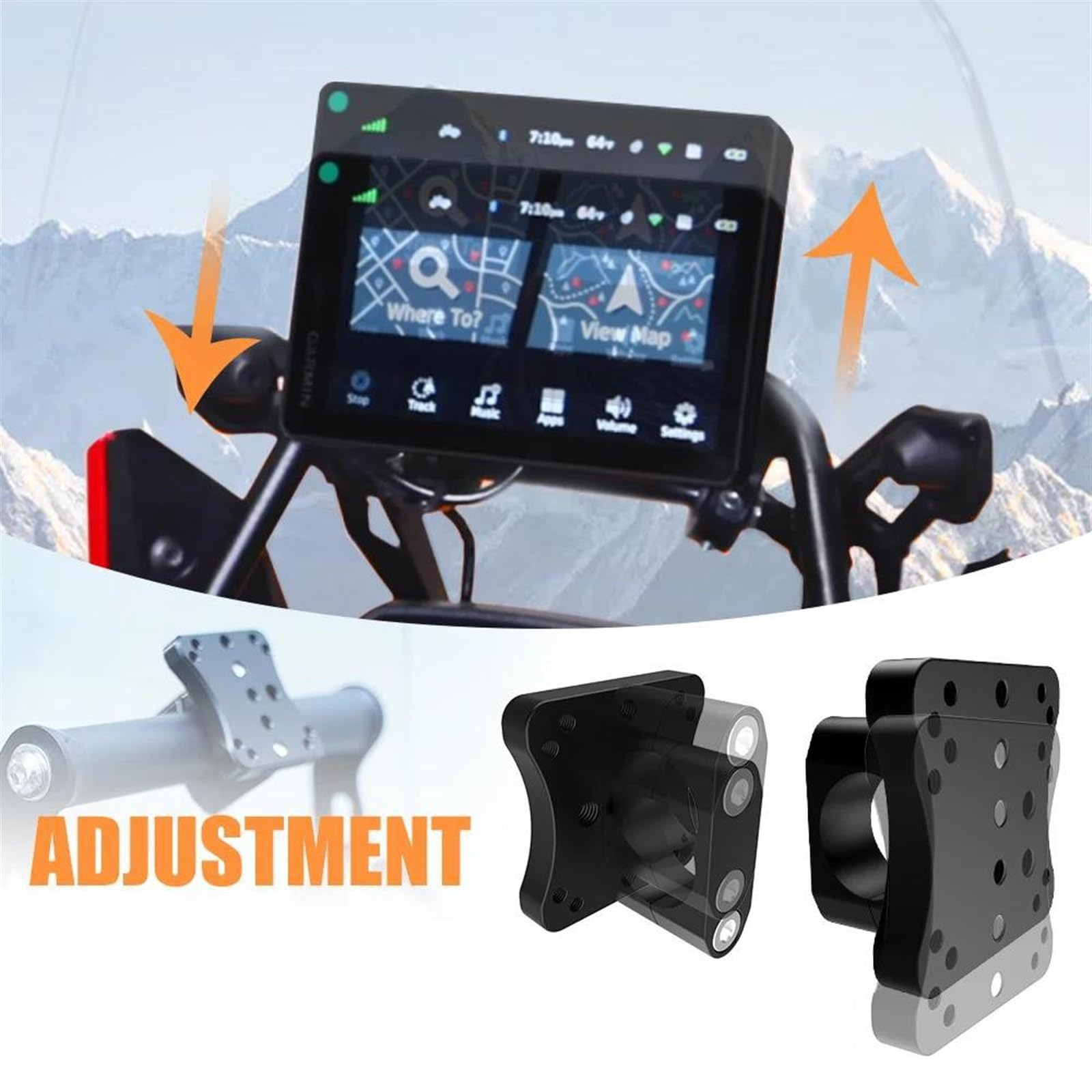 Soporte Móvil Bicicleta para Kawasaki para ER-5 para Z125/750/800/450 para Z250/SL ER-5 para Versys-X 250/300 Versys para 650/1000 Soporte Montaje Navegación GPS Motocicleta Soporte Teléfono Bici
