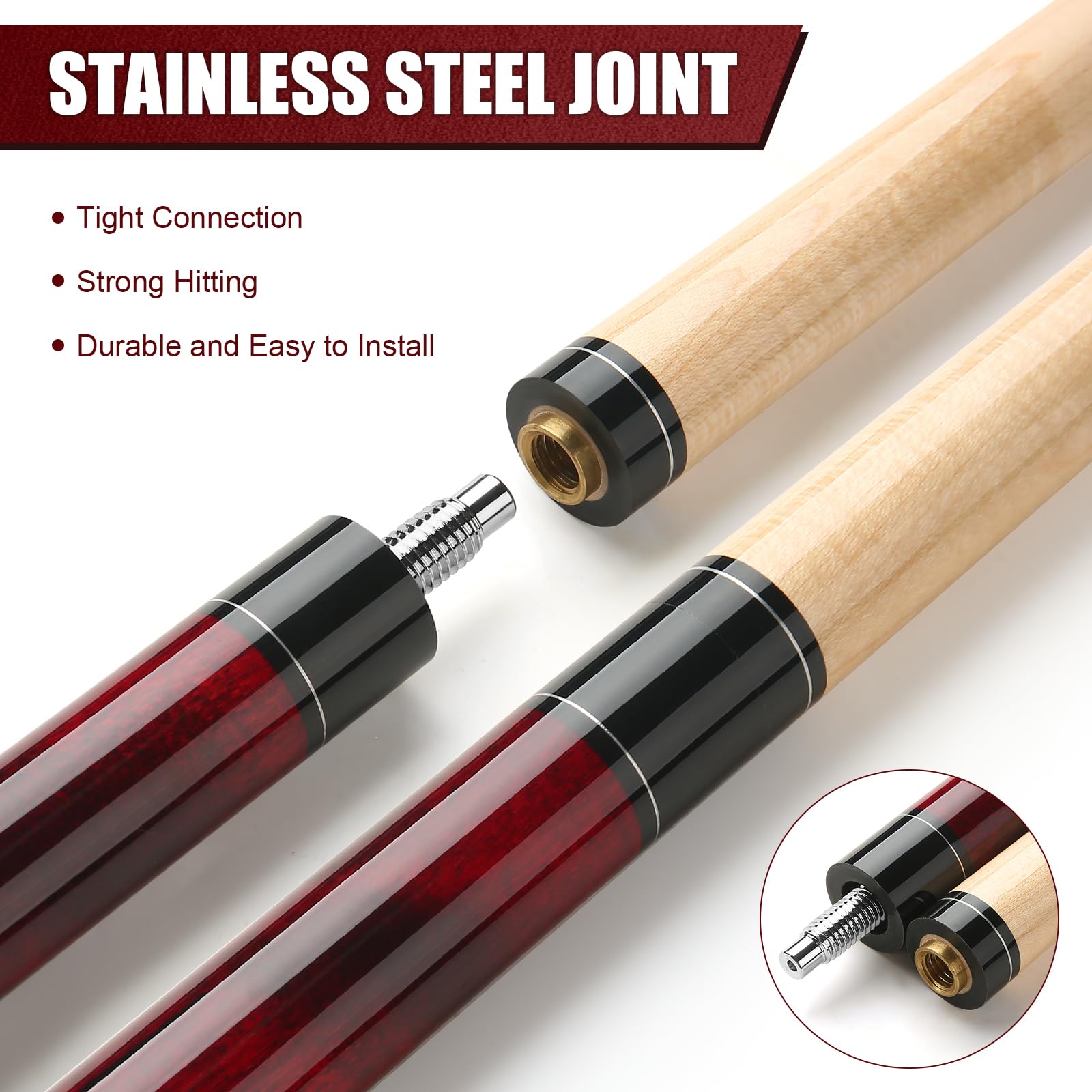 CRICAL O'Min Punch Jump Cue 13,5 mm Break Cue 3 Stück Queue Jump Break CRICAL O'Min Punch Jump Cue 13,5 mm Break Cue 3 Stück Queue Jump Break