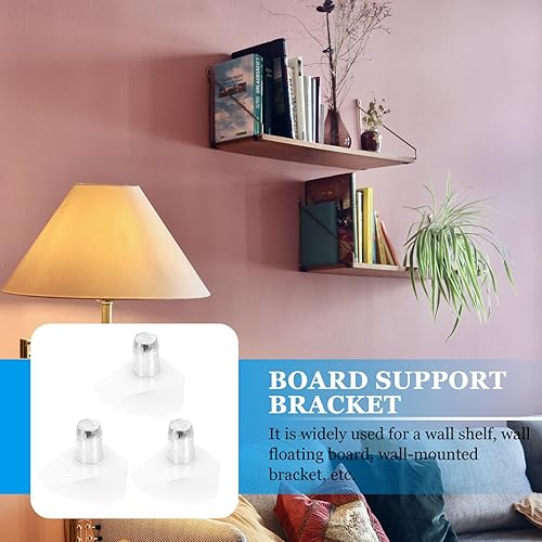 Miniatura 2 de Soportes de clavijas de soporte, clips de estantes movibles, montaje de estante de vidrio para mesas, pasadores, soporte de muebles útiles, soporte