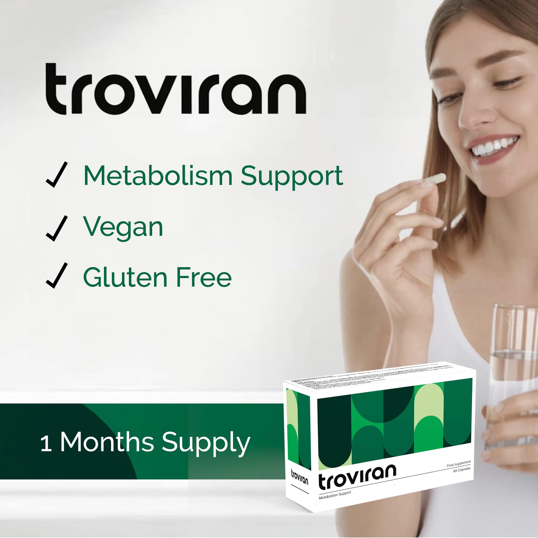 Troviran Metabolism Support Formula, 60 Kapseln, vegan und glutenfrei