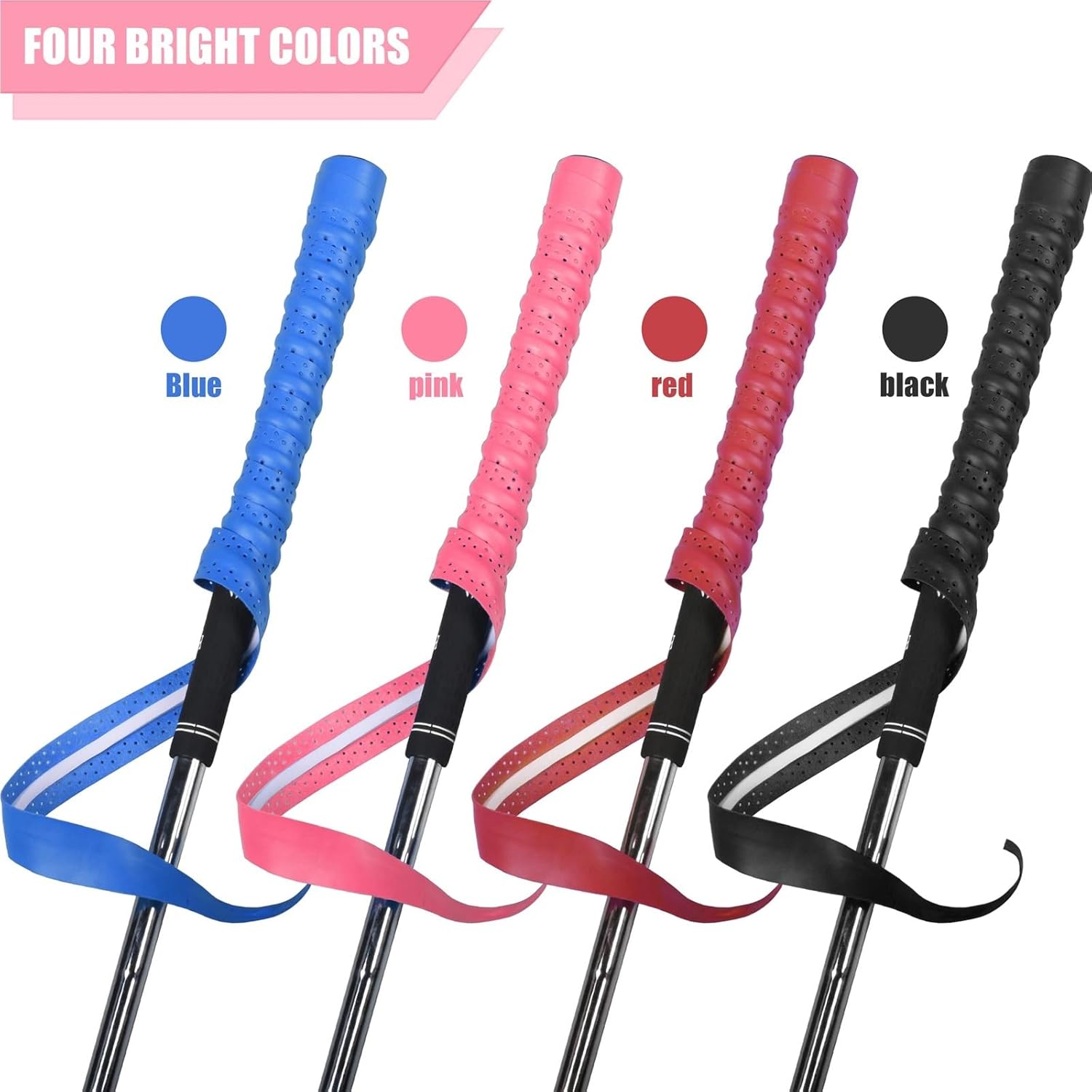 golf grip wrap 6 Pcs Non-Slip PU Golf Club Grip Wrap | Sweat-Proof & Quick Replacement | Universal Fit For All Clubs