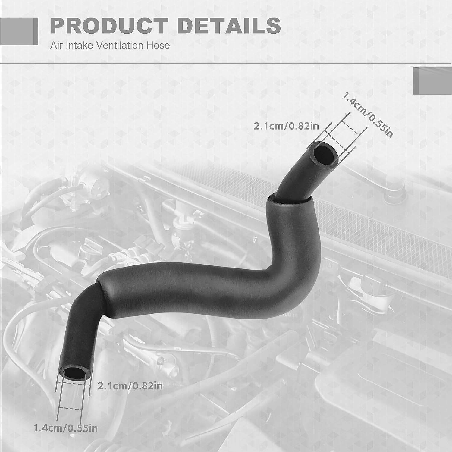 PCV Valve Vacuum Hose 12261-22040 Compatible with Toyota Celica Corolla MR2 1.8L 1ZZFE 2000-2005 12261-0D020