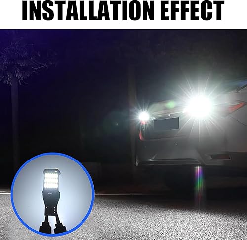 Miniatura 7 de 4 piezas T15 coche decodificación continua de alto brillo luz de marcha atrás, 4014 45SMD DC 12V LED corriente constante luz de giro impermeable,