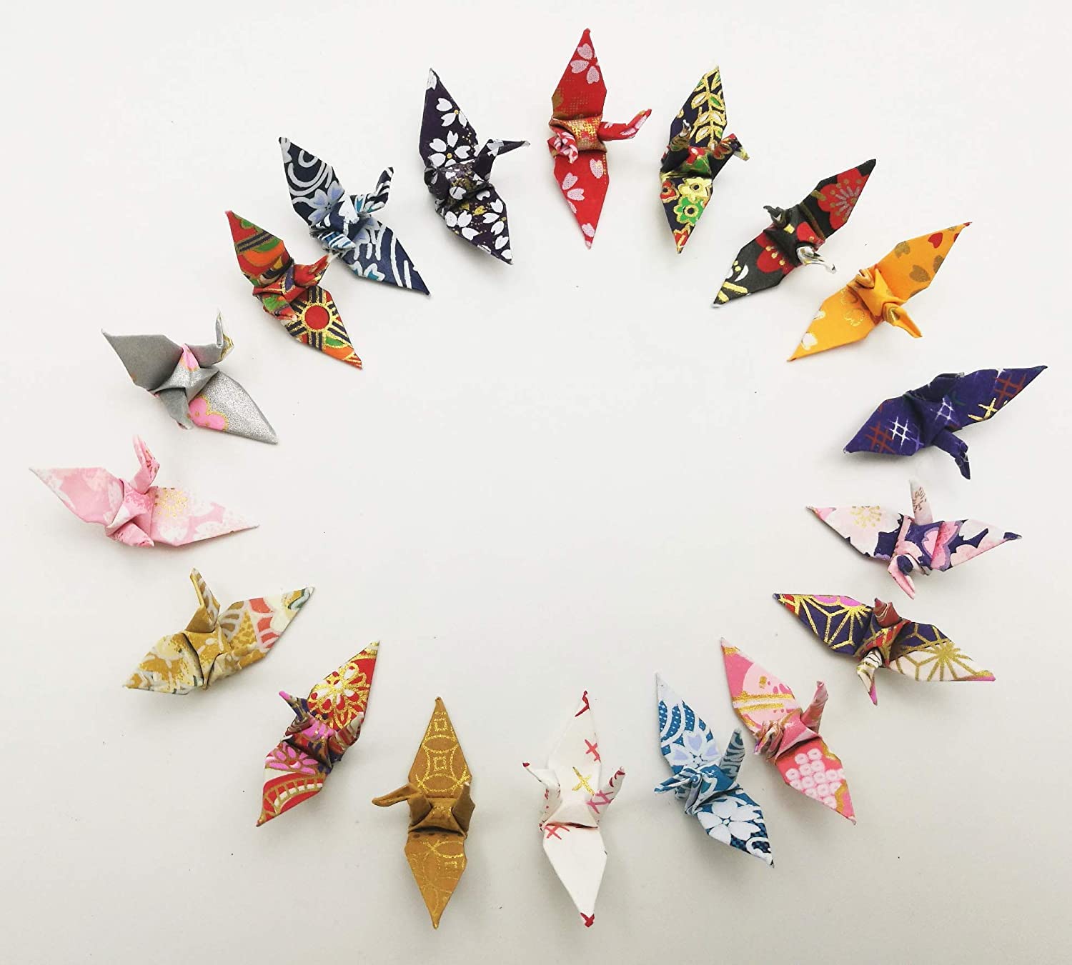 100 Gru Di Carta Origami Washi - Decorazione Giapponese Per Matrimoni, Feste E Casa - Foto 9