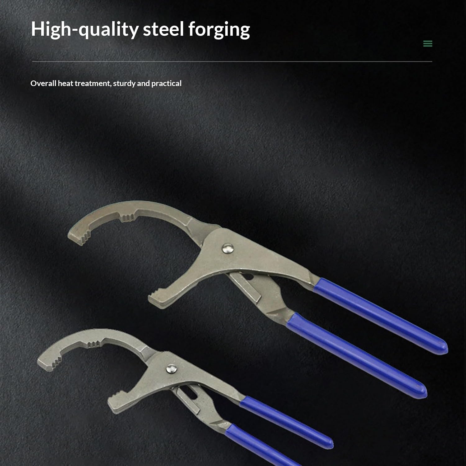 Tool Steel Construction Slip Handle Effortless Removal Plier for Multiple Vehicles Wrench