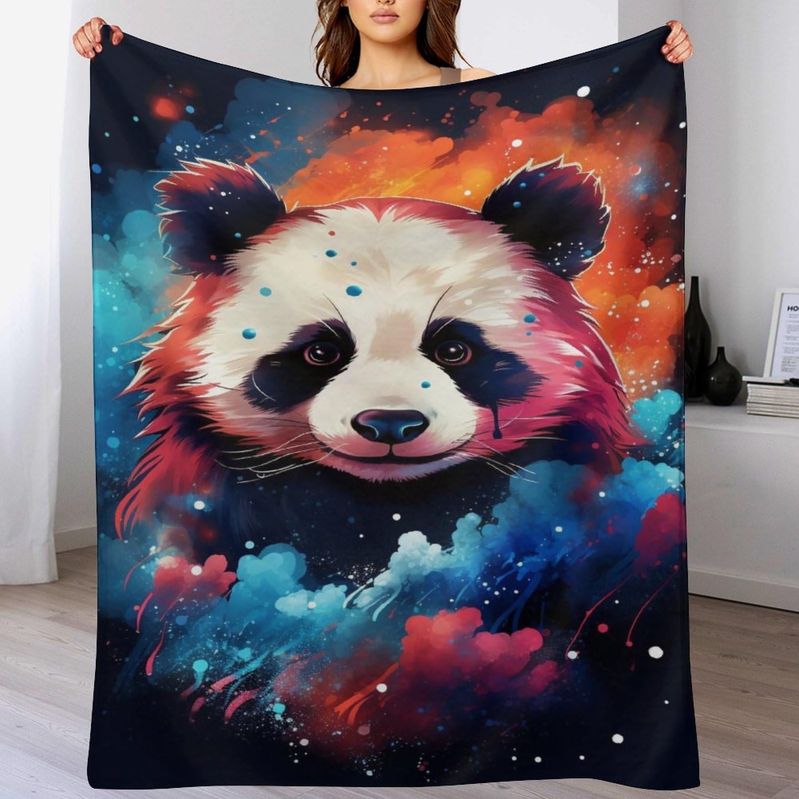 Couverture panda plaid polaire pour adulte et enfant 100% flannel