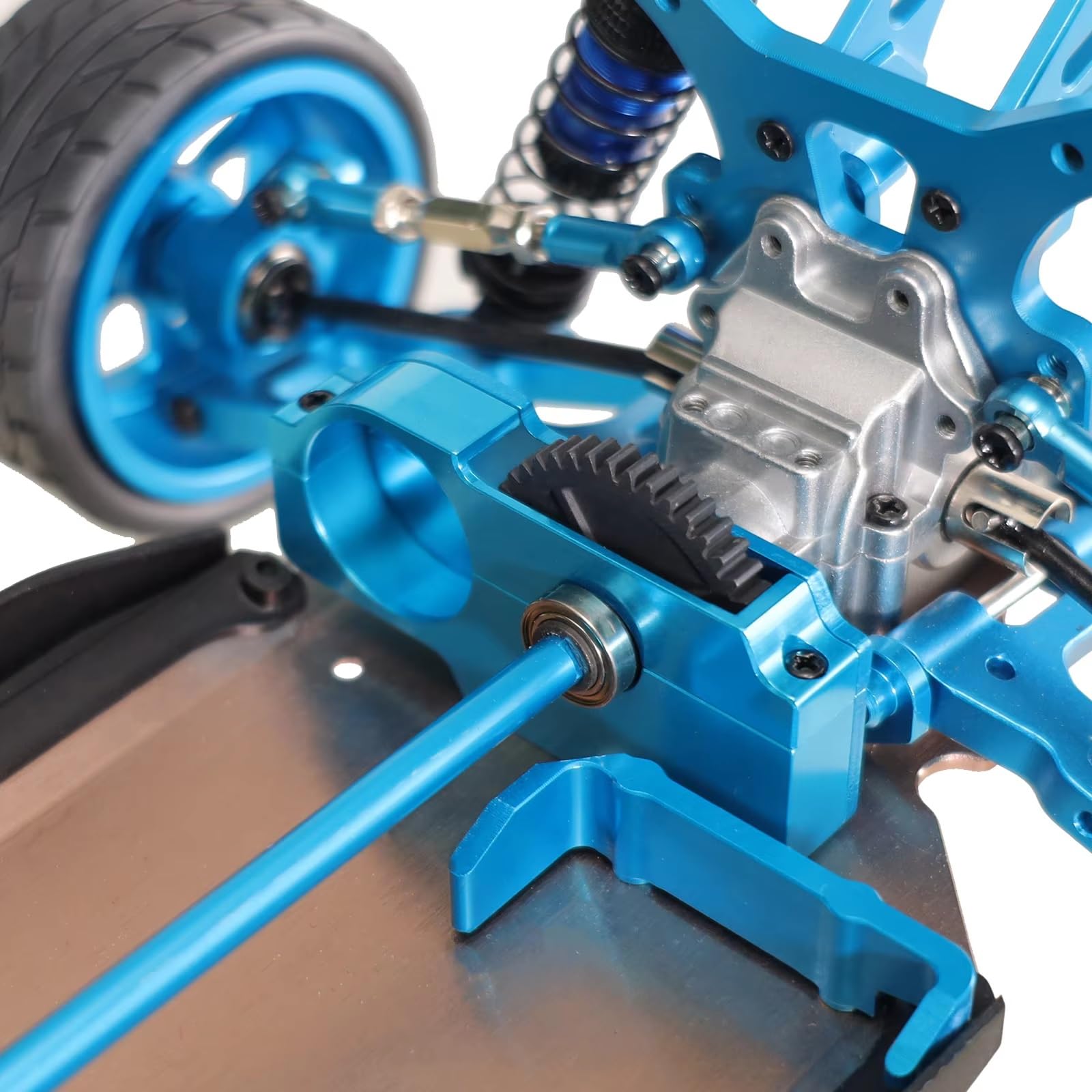 para Wltoys 144010-01-02 1/14 124017-16-18 124019 1/12 Accesorios Coche RC 1262 Caja Cambios Metal Mejorada Fácil Desmontar Componentes Mejora RC