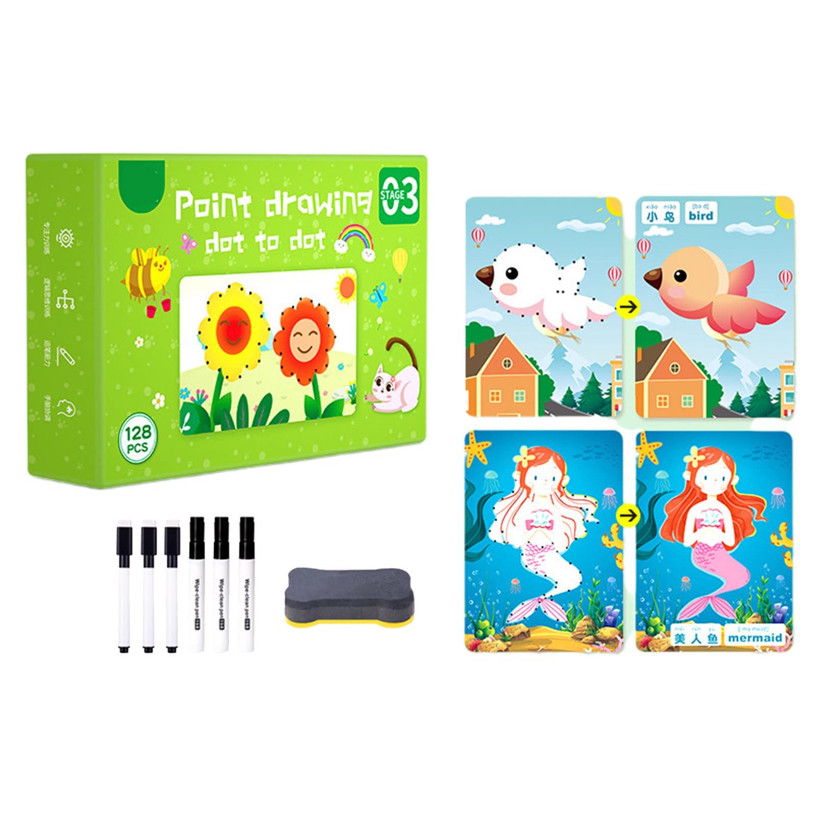 MUMPHYS New Educational Toys - Children Tracing Learning Stroke Line Book - Logical Thinking Cards Book For Kids - Tracking Workbook For Preschool Learning - Best Gift For Kids and Children - +4 Years