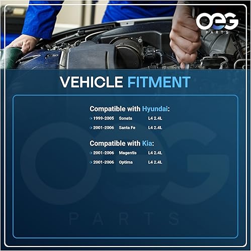 Miniatura 4 de OEG Parts - Nuevo arrancador compatible con Hyundai Sonata 2.4L 1999-2005, Santa Fe 2.4L 2001-2006, compatible con Kia Magentis Optima 2.4L