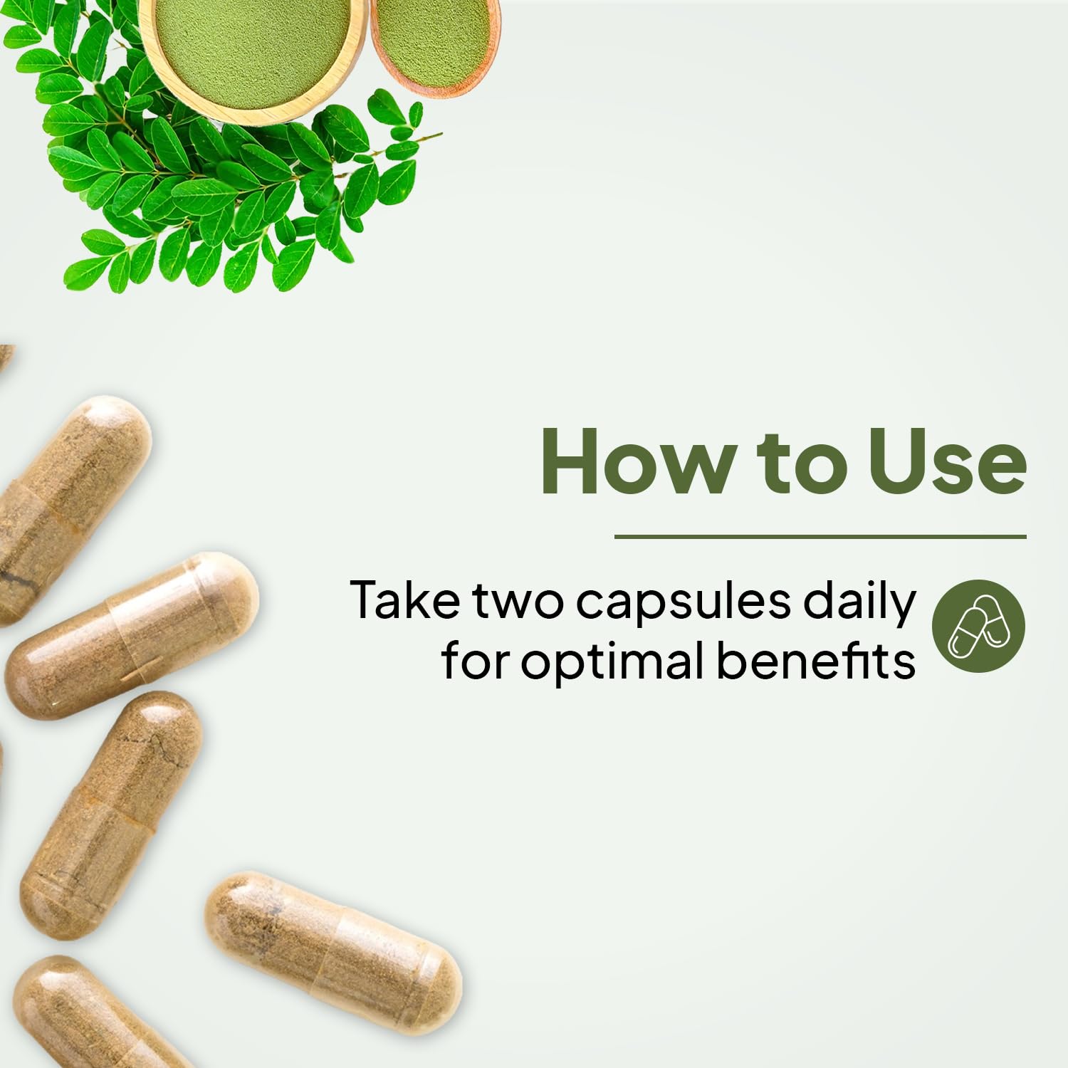 Ayuvya Moringa & Ashwagandha Dry Extract Capsules - Herb for Women's Health, Lactation Support, Stress Relief, and Anti-Aging, 120 Capsules, (Pack of 2) | As Seen on Shark Tank 3