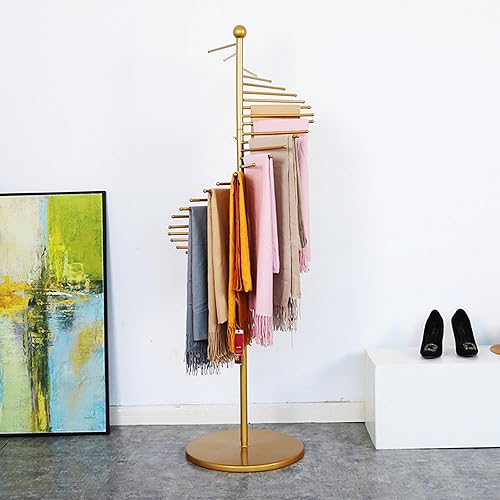 Soporte independiente para bufandas, organizador de hiyab en espiral, colgador de mantas para cinturón para tienda de ropa, estante de exhibición