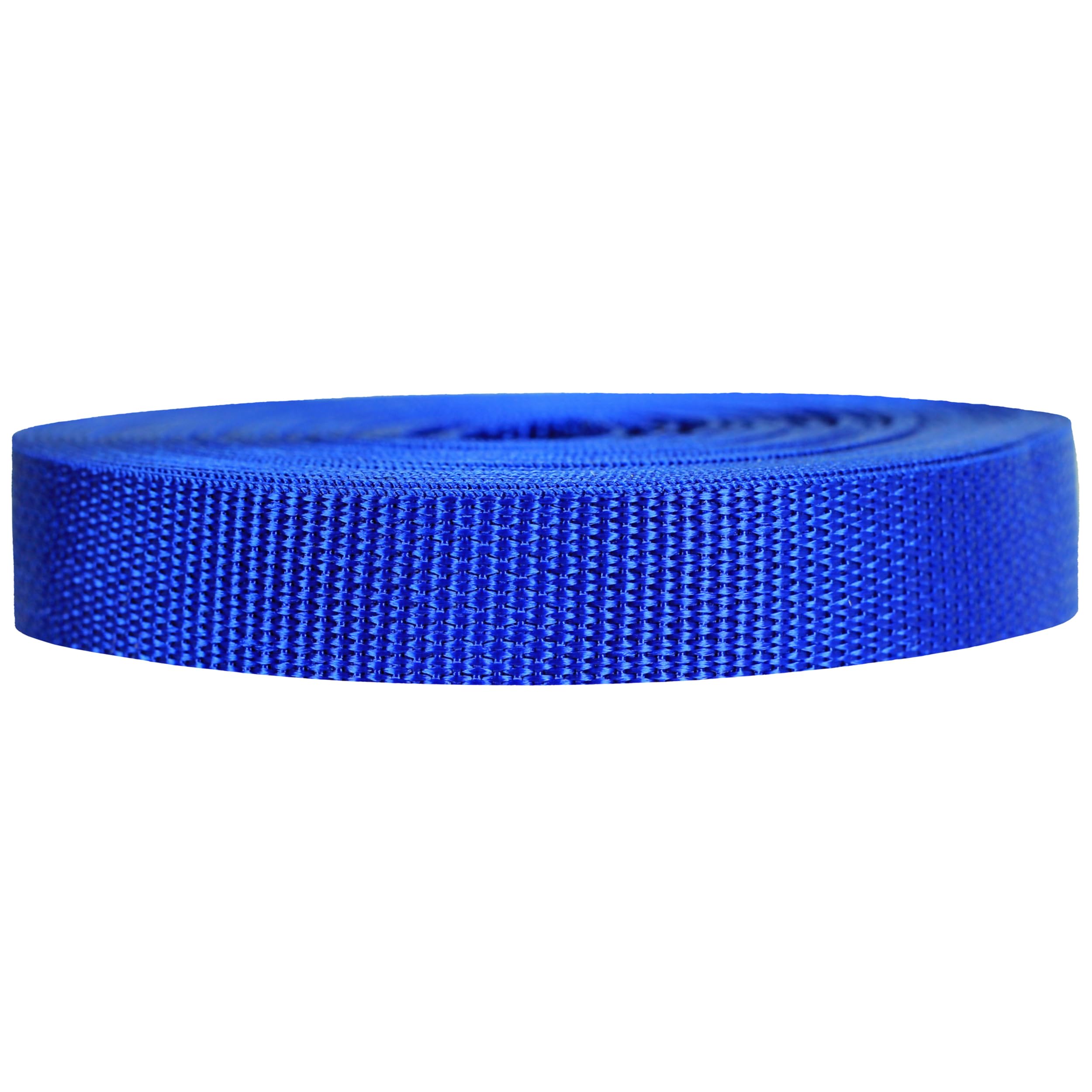 Strapworks Lightweight Polypropylene Webbing - Poly Strapping for Outdoor DIY Gear Repair, Pet Collars, Crafts – 3/4 Inch by 10, 25, or 50 Yards, Over 20 Colors, Royal Blue, 3/4" x 25 Yard — image 1