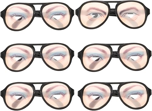 Miniatura 6 de TOYANDONA 6 gafas divertidas de broma para disfraz de broma para fiesta de Halloween, accesorios para fotos