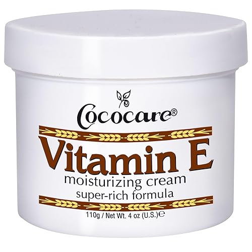 Cococare Crema hidratante de fórmula súper rica con vitamina E - Hidratante de piel de alta potencia - 4 onzas