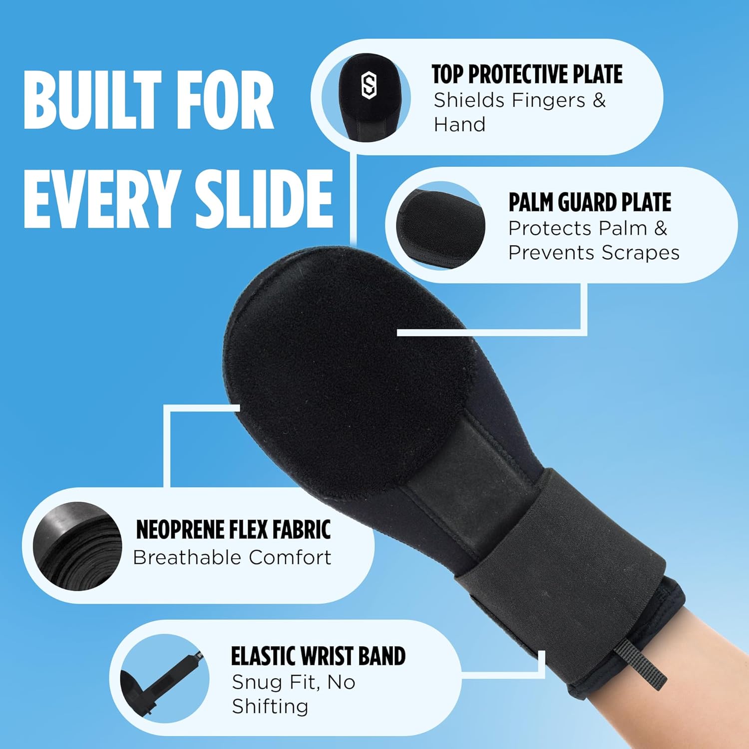 Sports Unlimited Baseball Sliding Mitt Youth/Adult, Right or Left Hand Sliding Mitt for Baseball and Softball