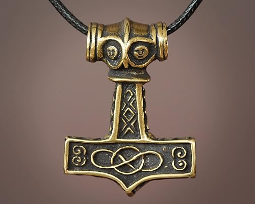 Miniatura 113 de Baldur Jewelry - Collar de martillo Thors Mjölnir - Colgante de martillo de Thor nórdico vikingo joyería vikingo - Collar Thor - Regalos Thor