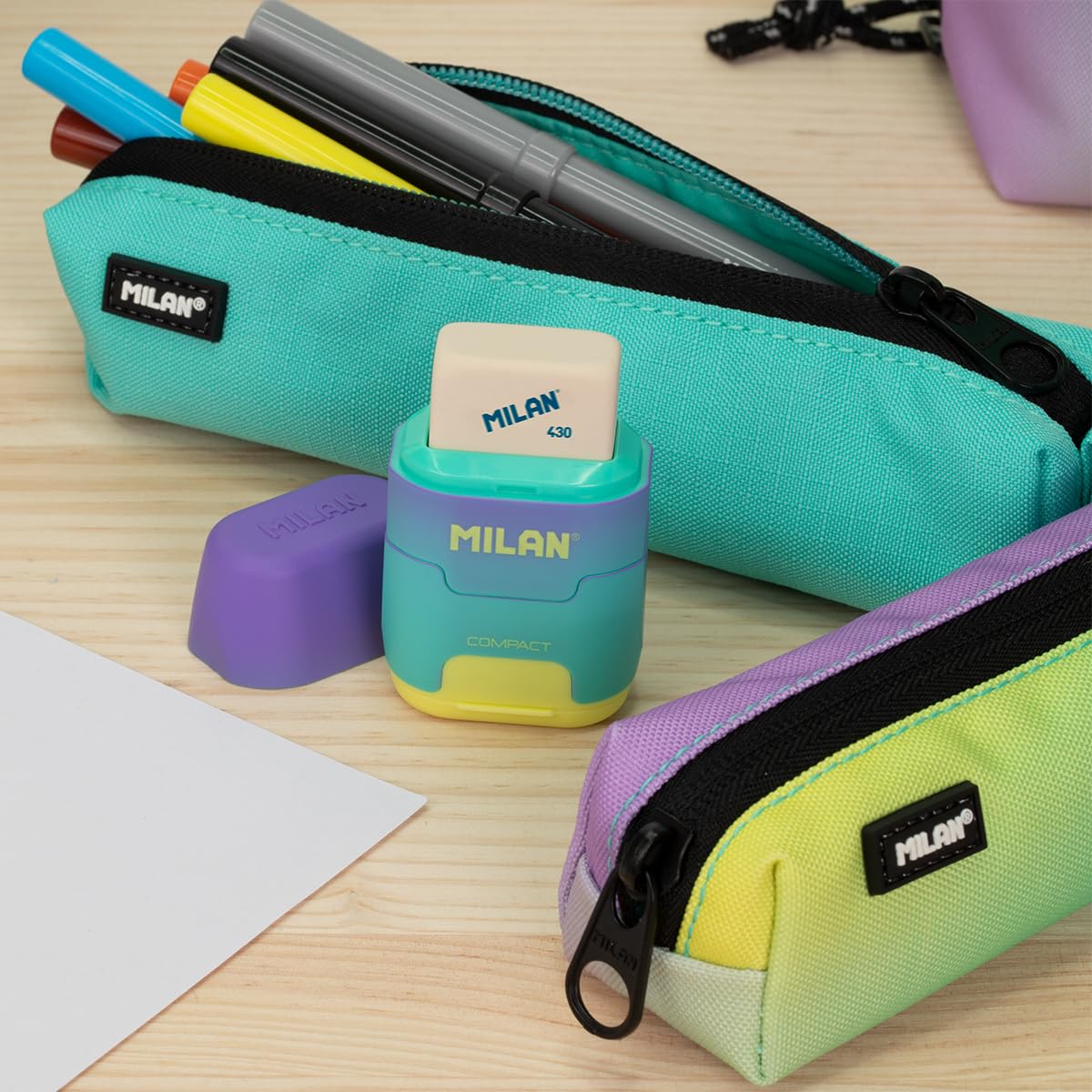MILAN - Kit 4 Estuches con Contenido Sunset, Verde