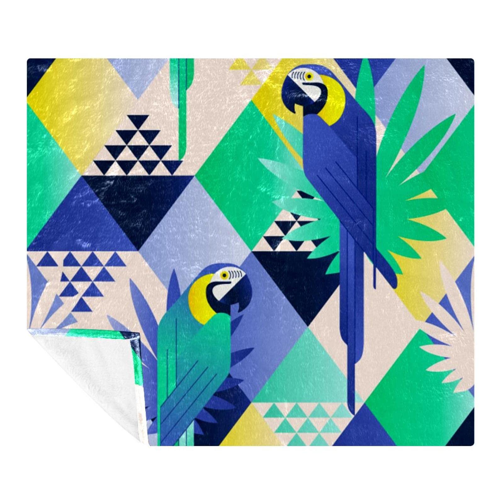 Couverture de voyage compacte à motif perroquet pour des nuits douillettes en camping
