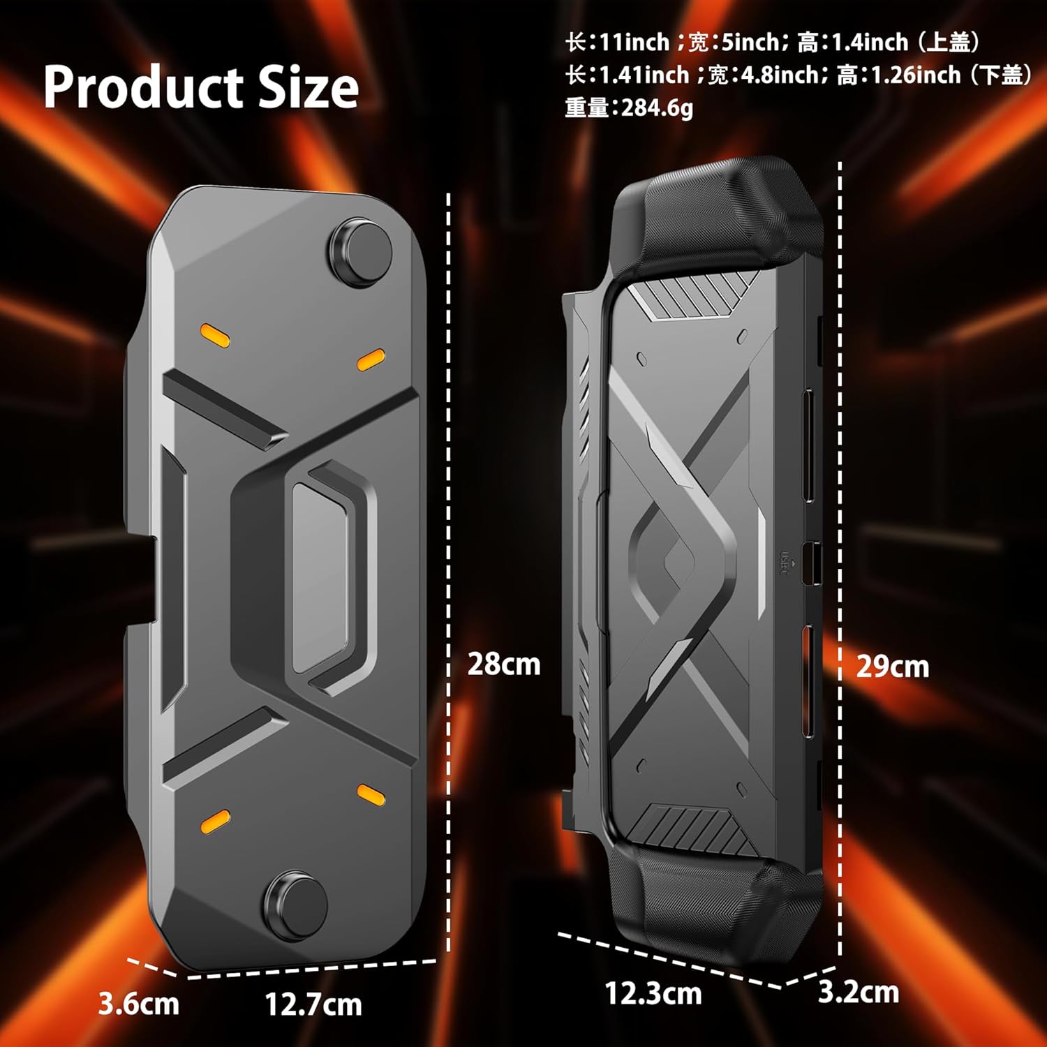 Protective Case for Nintendo Switch 2 2025, Hard PC Front Cover + TPU Soft Back Case for Nintendo Switch 2, Shock-Absorption, Anti-Scratch, Protect Screen Design, Black - Image 8